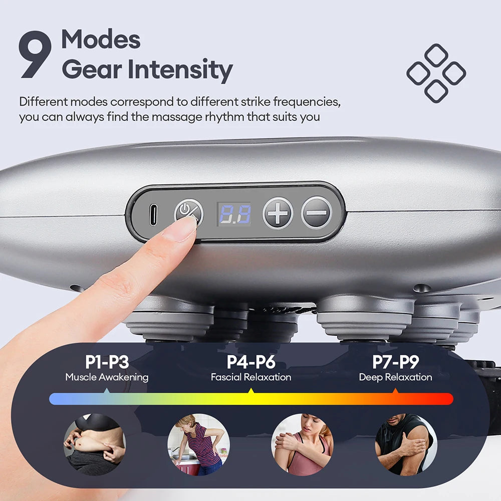 22-Head Fascia Gun High-Frequency Vibration Body Massage Gun Back and Waist Massager Neck Shoulder Massager Muscle masajeador