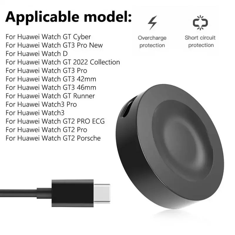 Smart Watch Dock Charger for Huawei Watch GT GT2 GT2e Honor Watch Magic 2 Wireless Fast Charging for Huawei Watch 3 GT3 GT2 PRO