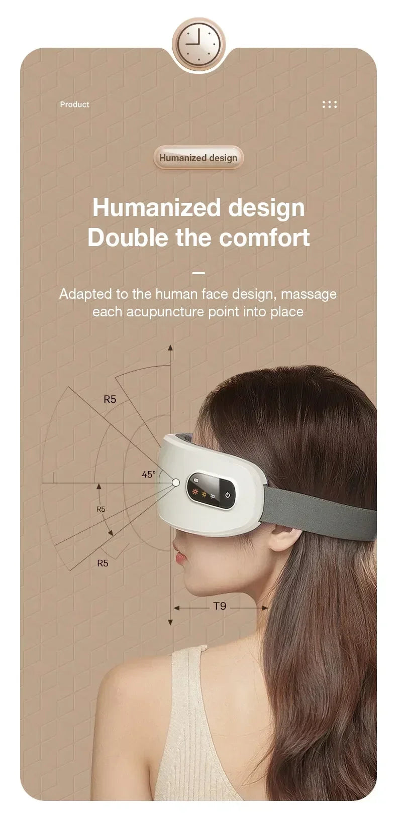 4D Eye Massager Smart Airbag Vibration Eye Care Instrument Hot Compress Bluetooth Eye Massage Glasses Fatigue anti-wrinkle Care