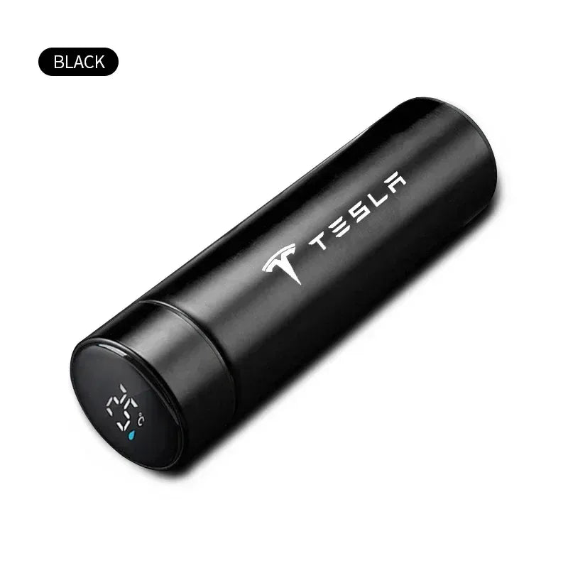 500mI Auto Digital Intelligent Thermos Cup For Tesla Model 3 X S Y P100D SpaceX Car Digital Smart Thermos Cup Auto Accessories