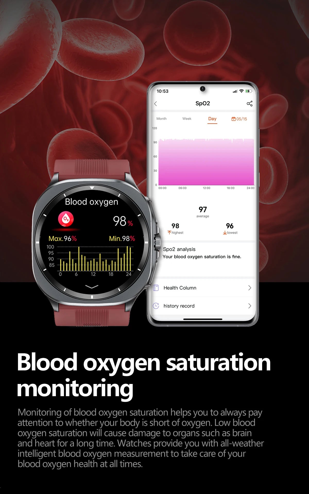 2025 For XIAOMI IOS New Air Pump Airbag Accurate Measure ECG NFC Smart Watch Blood Pressure Men Women