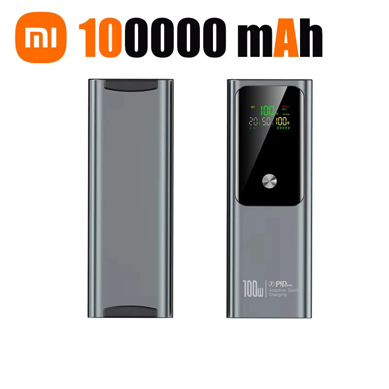 Xiaomi 100000mAh Power Bank 100W External Battery Capacity Fast Charging Portable Charger Powerbank For Laptop iPhone Samsung