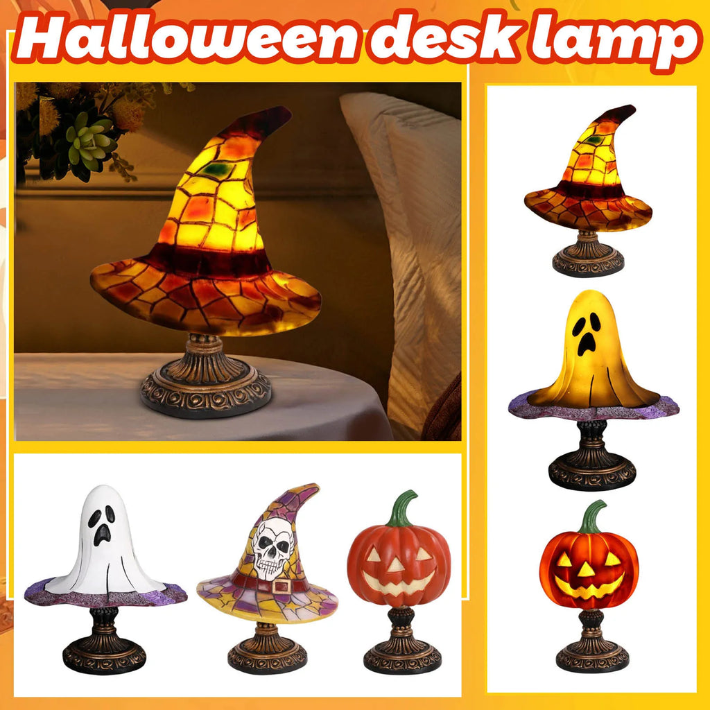 2025 Gothic Halloween Night Light with Bat/Pumpkin Designs - Spooky Bedroom Lamp for Parties, Gifts & Themed Ambiance