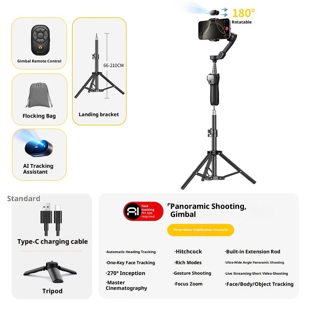 Face Tracking Professional Anti-shake Mobile Phone Stabilizer Handheld