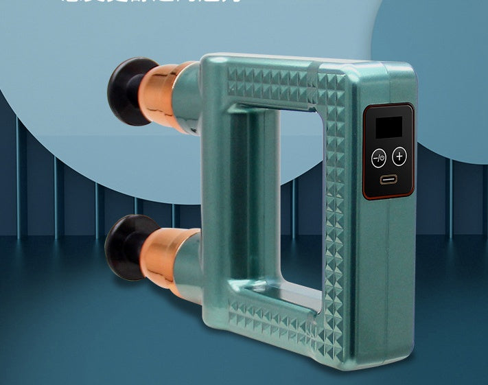 New Two-headed Mini Massage Gun High Frequency Vibration Muscle